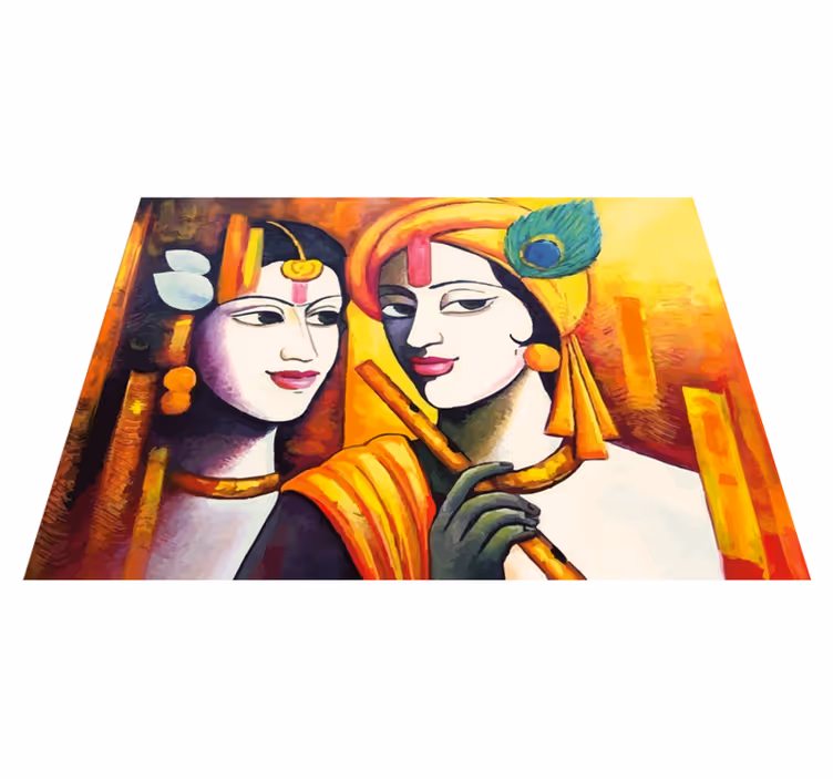 Cultural Essence living room vinyl carpet - TenStickers