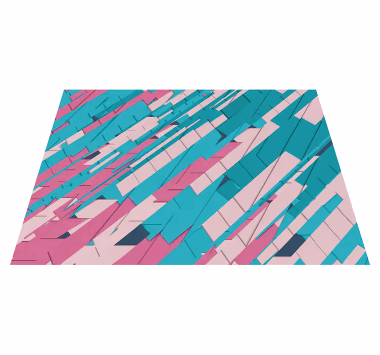 Abstract Angular Pattern geometric vinyl carpet - TenStickers
