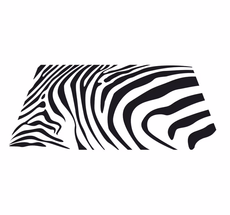 Animal print vinyl carpet zebra stripes - TenStickers