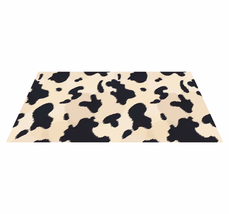Cow Spot Pattern animal print vinyl carpet - TenStickers