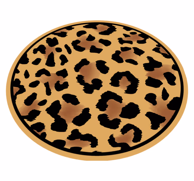 Wild Leopard Pattern animal print vinyl carpet - TenStickers