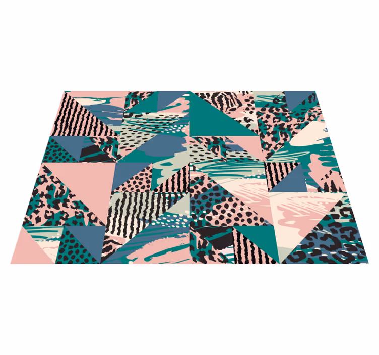 Geometric Layered Abstractions texture vinyl carpet - TenStickers