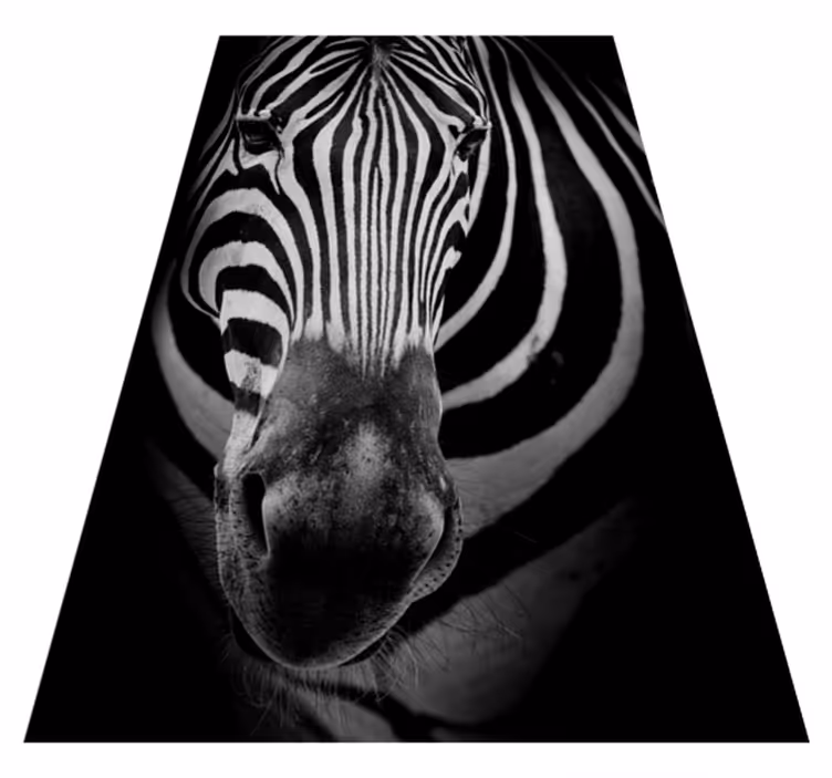 zebra stripes print animal vinyl carpet - TenStickers