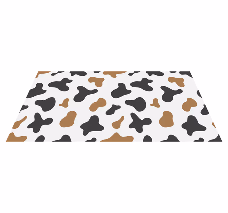 Animal print vinyl carpet cowhide design - TenStickers