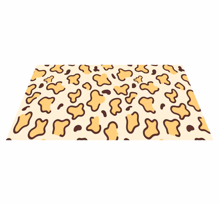 Big leopard shapes animal print vinyl carpet - TenStickers