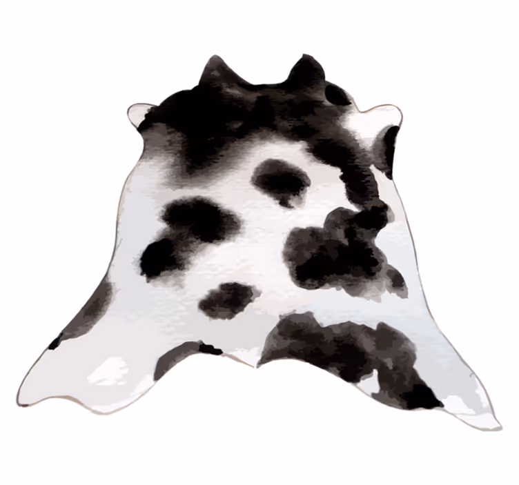 Animal print vinyl carpet cowhide inspiration - TenStickers