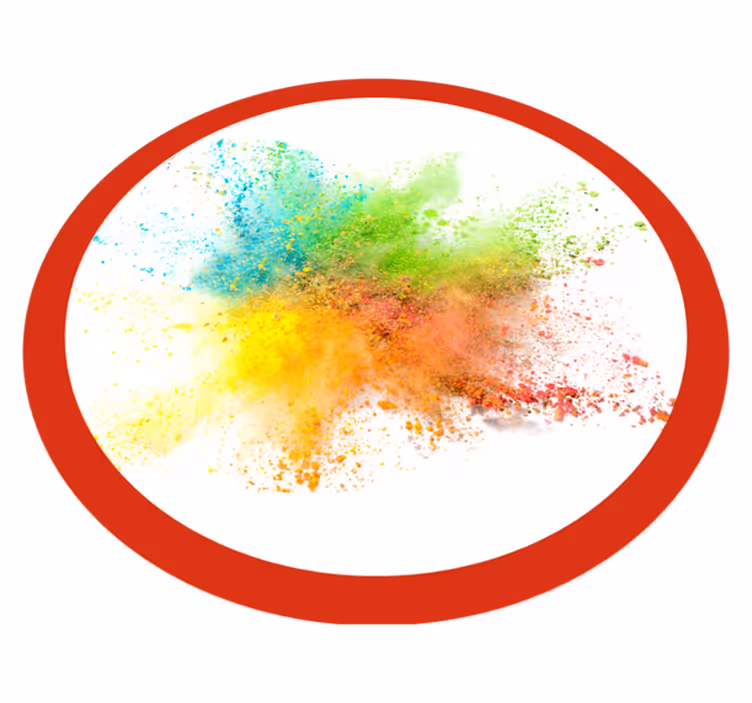 Colorful explosion effect bedroom vinyl carpet - TenStickers