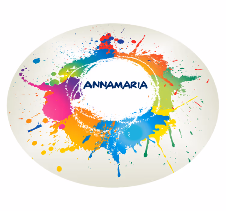 Splashes with name teen vinyl carpet - TenStickers