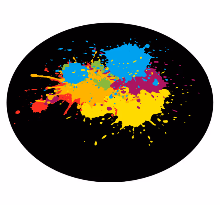 Colorful splash stains teen vinyl carpet - TenStickers