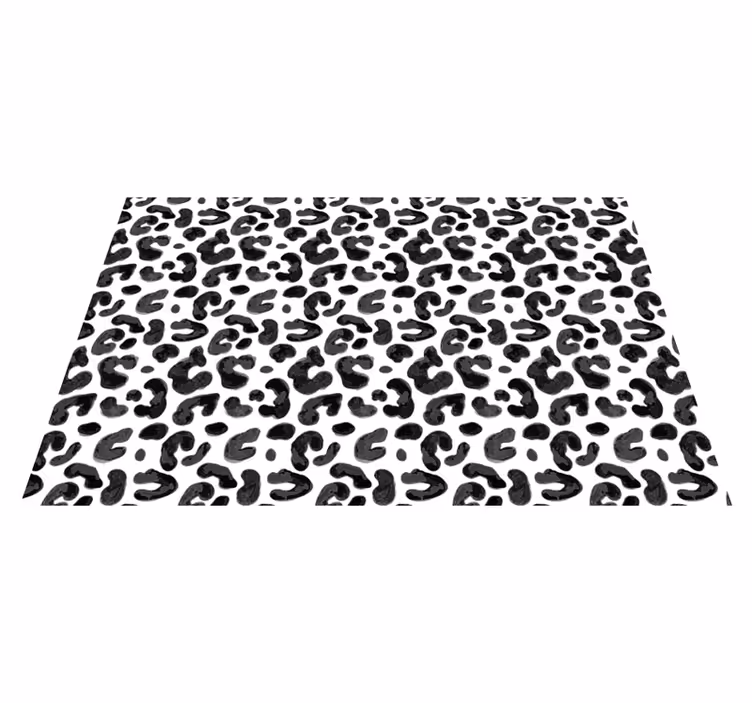 Leopard patterned aesthetic animal print vinyl carpet - TenStickers