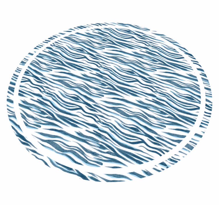 Stylish Zebra Wave animal print vinyl carpet - TenStickers