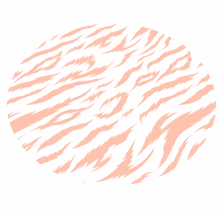 Tiger Stripe Motif animal print vinyl carpet - TenStickers