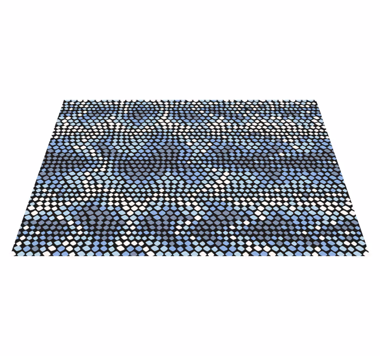 Circular dot element mosaic vinyl carpet - TenStickers