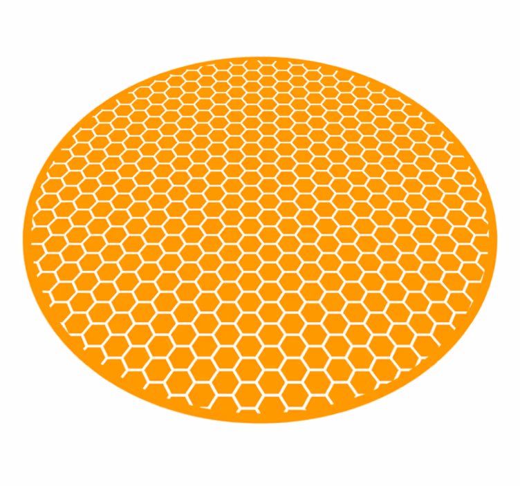 Honeycomb Motif texture vinyl carpet - TenStickers