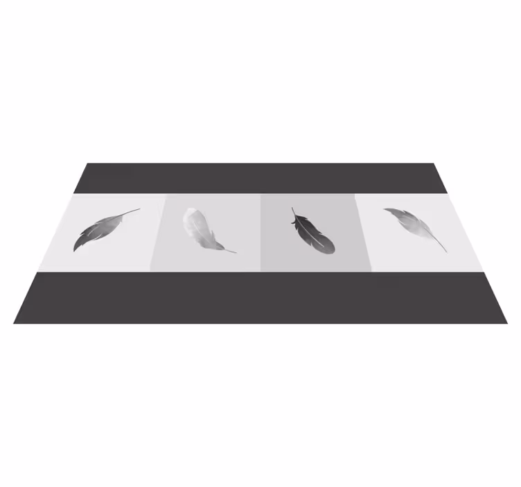 Feather minimalism animal vinyl carpet - TenStickers