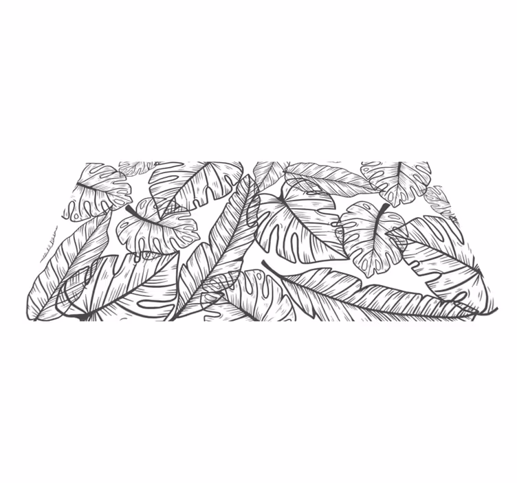 Leafy Jungle Theme nursery vinyl carpet - TenStickers