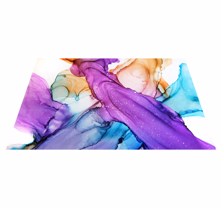 Abstract Fluid Swirls bathroom vinyl carpet - TenStickers