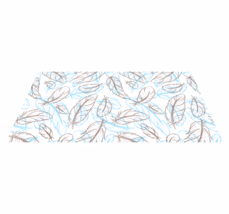 Nature Inspired Leaves entrance hall vinyl carpet - TenStickers