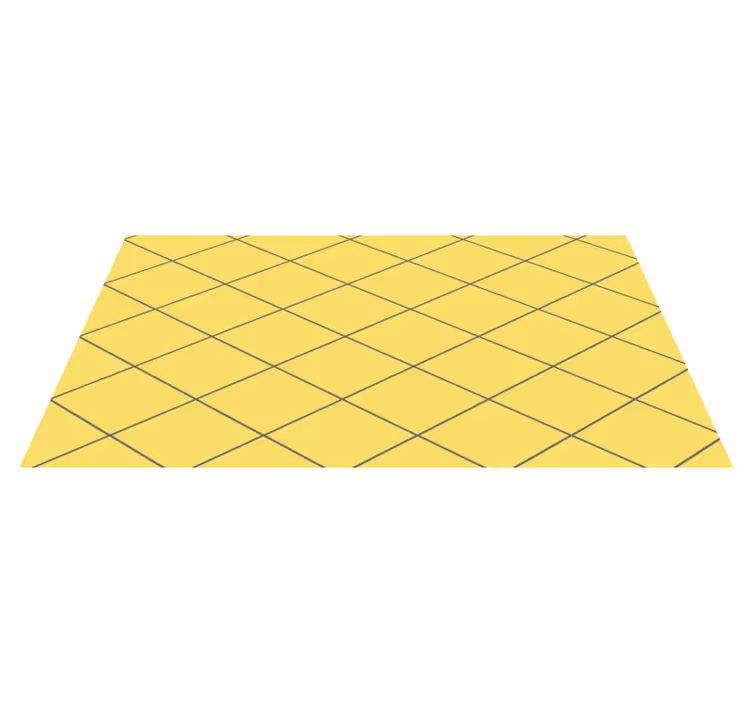 Yellow diamonds living room vinyl carpet - TenStickers
