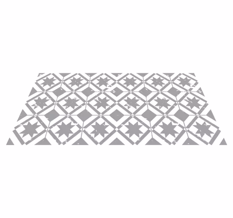 Star Patterned Tiles mosaic vinyl carpet - TenStickers