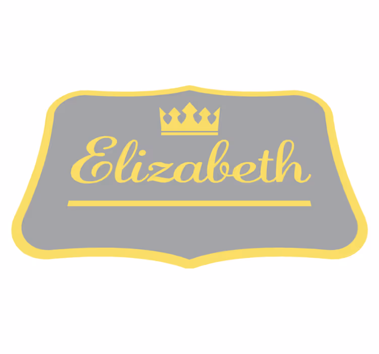 Personalised royal crown entrance hall vinyl carpet - TenStickers