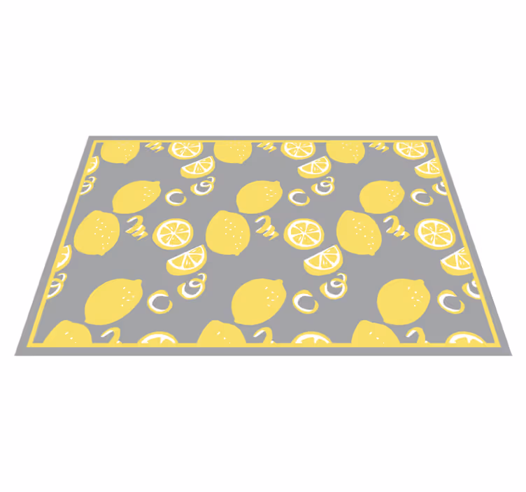 Citrus fruit motif kitchen vinyl carpet - TenStickers
