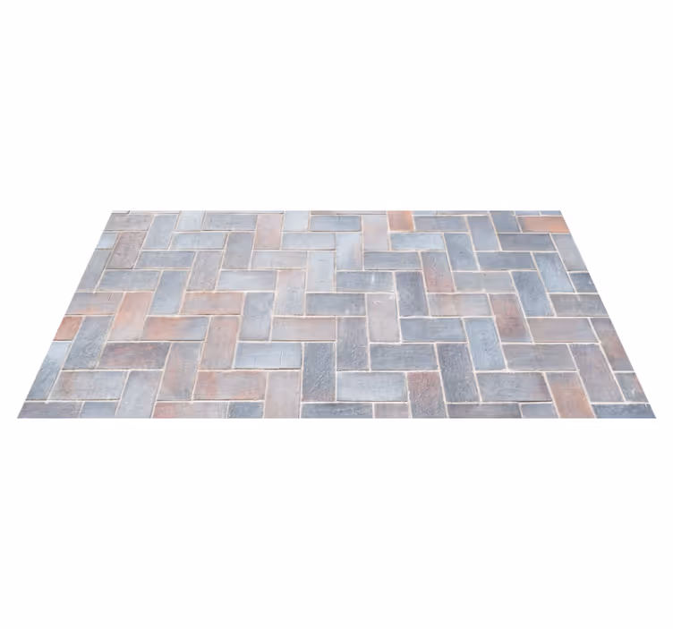 STONE BASKETWEAVE PATTERN bathroom vinyl carpet - TenStickers