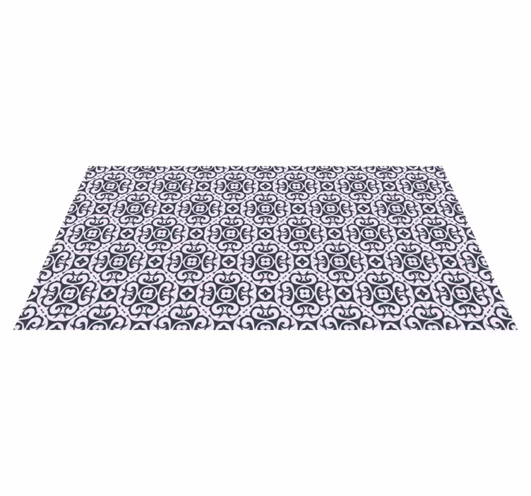 Comet tile effect vinyl rug - TenStickers