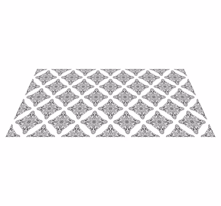 Sophisticated Diamond Motif mosaic vinyl carpet - TenStickers