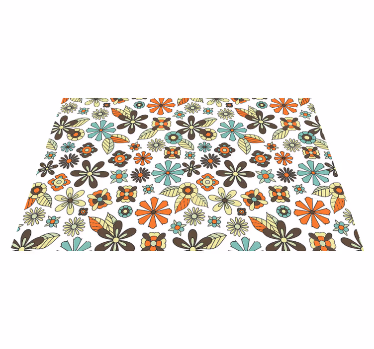Retro 70's design vintage vinyl carpet - TenStickers