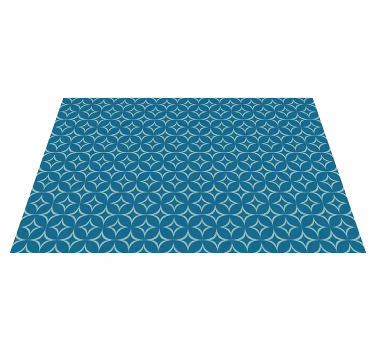 CIRCULAR PATTERN MAT geometric vinyl carpet - TenStickers