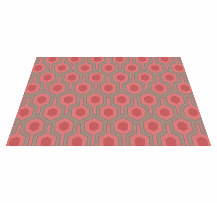 Honeycomb Configuration geometric vinyl carpet - TenStickers