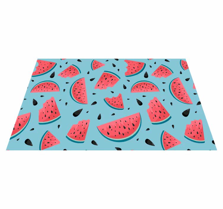 Watermelon slice motif kitchen vinyl carpet - TenStickers
