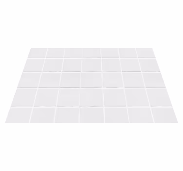 White grid bathroom vinyl carpet - TenStickers