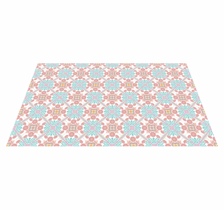 Colorful Ornamental Tiles mosaic vinyl carpet - TenStickers