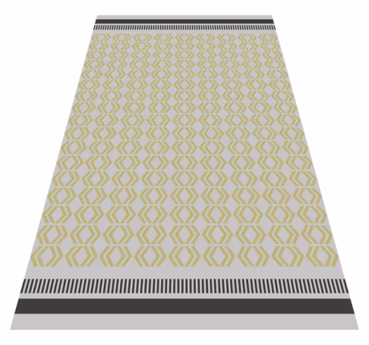 Honeycomb framework living room vinyl carpet - TenStickers