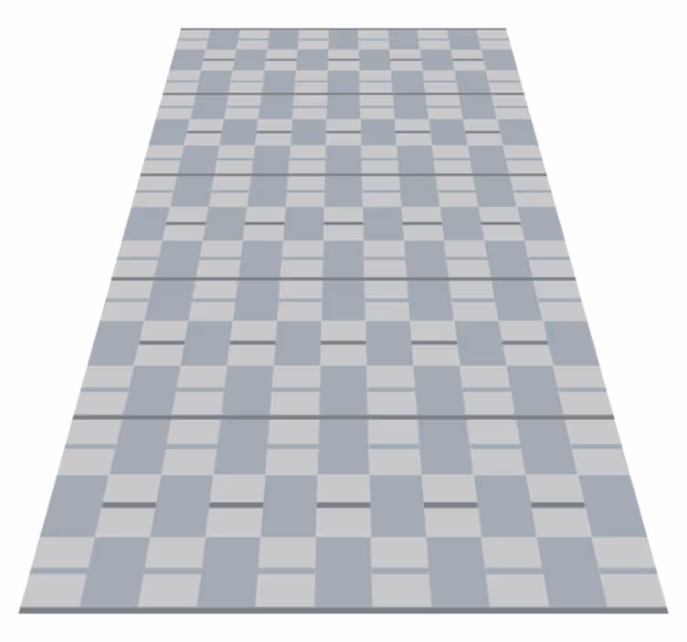 Gray patterned squares living room vinyl carpet - TenStickers