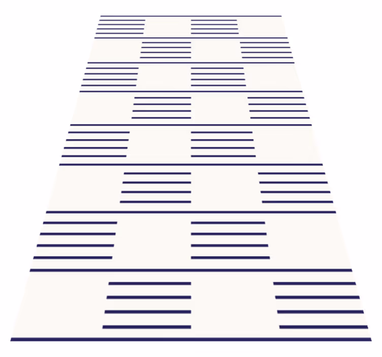 Stylish Linear Patterns living room vinyl carpet - TenStickers