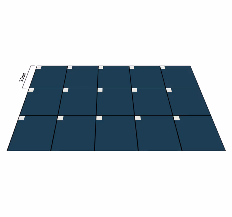 Deep Blue Texture tile vinyl carpet - TenStickers