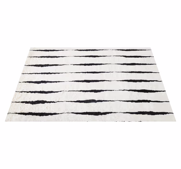 Living room vinyl carpet with elegant striped design - TenStickers