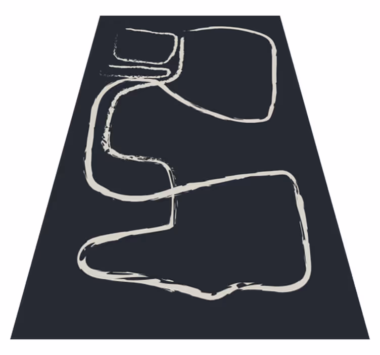 Abstract Line Patterns minimalist vinyl carpet - TenStickers