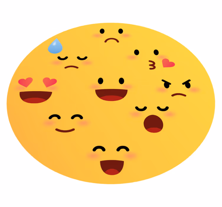 Emojis collage teen vinyl carpet - TenStickers