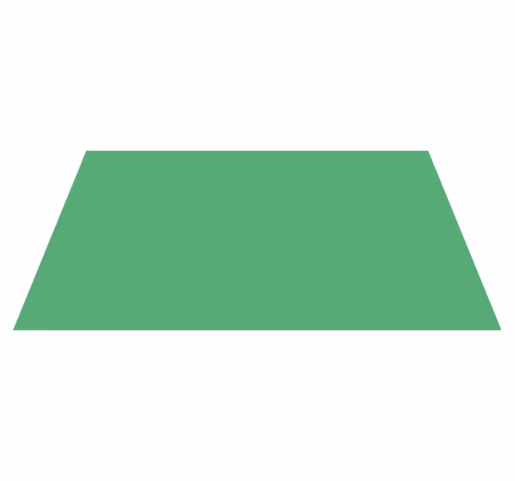 Green rectangle modern rug - TenStickers