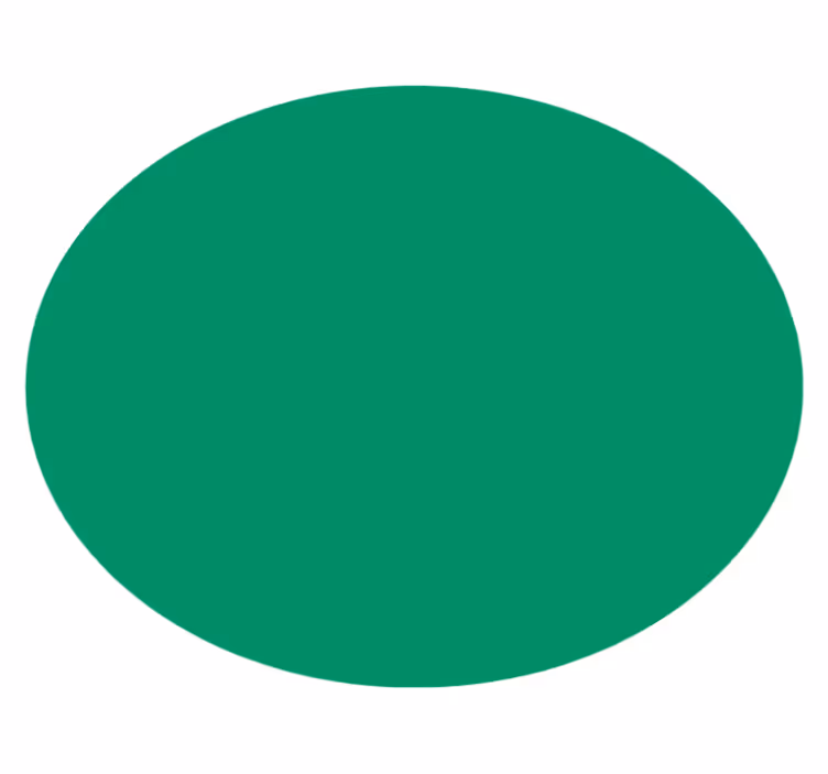 Vibrant Green circular vinyl carpet - TenStickers