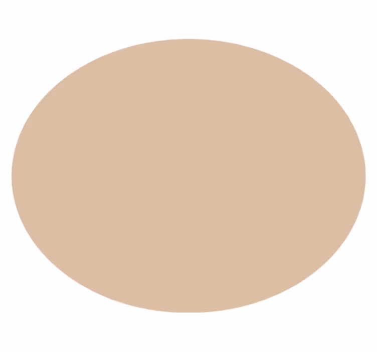 Soft Beige Hue circular vinyl carpet - TenStickers