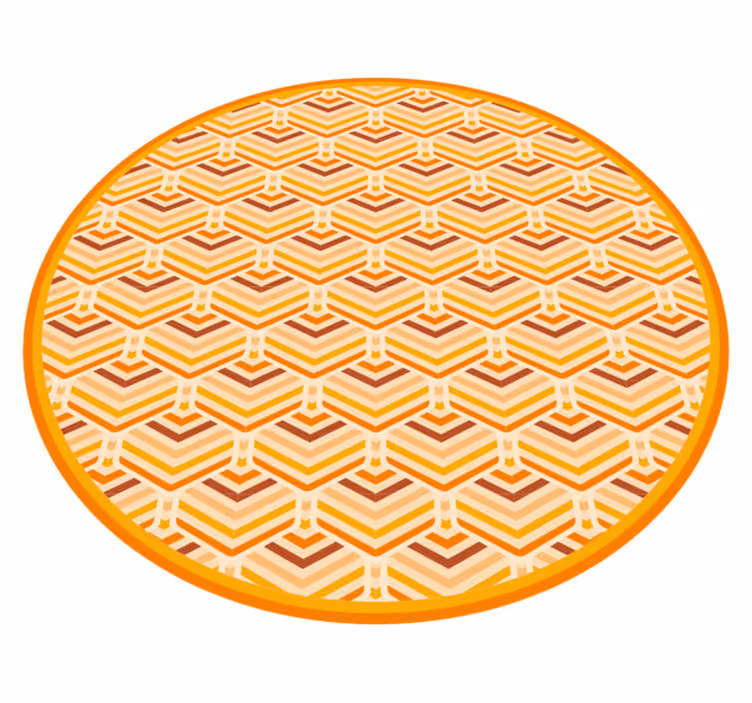 Warm honeycomb vintage vinyl carpet - TenStickers