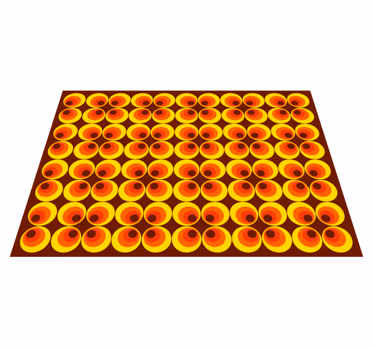 Vibrant Round Motifs texture vinyl carpet - TenStickers