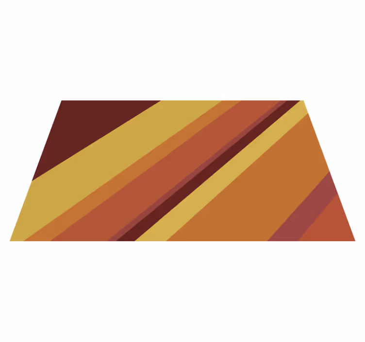 Warm retro stripes vintage vinyl carpet - TenStickers