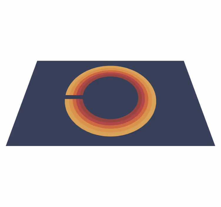 Retro solar design vintage vinyl carpet - TenStickers