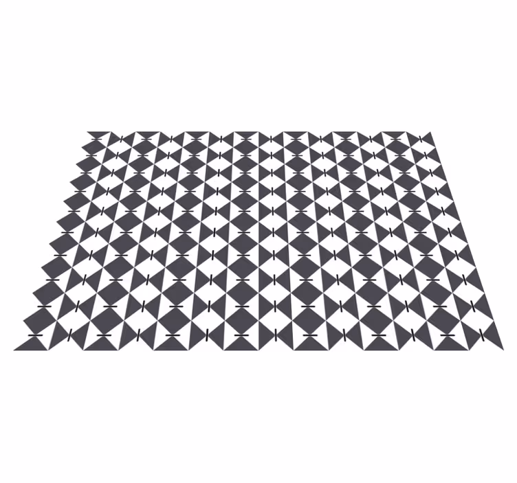 Modern Diamond Pattern geometric vinyl carpet - TenStickers